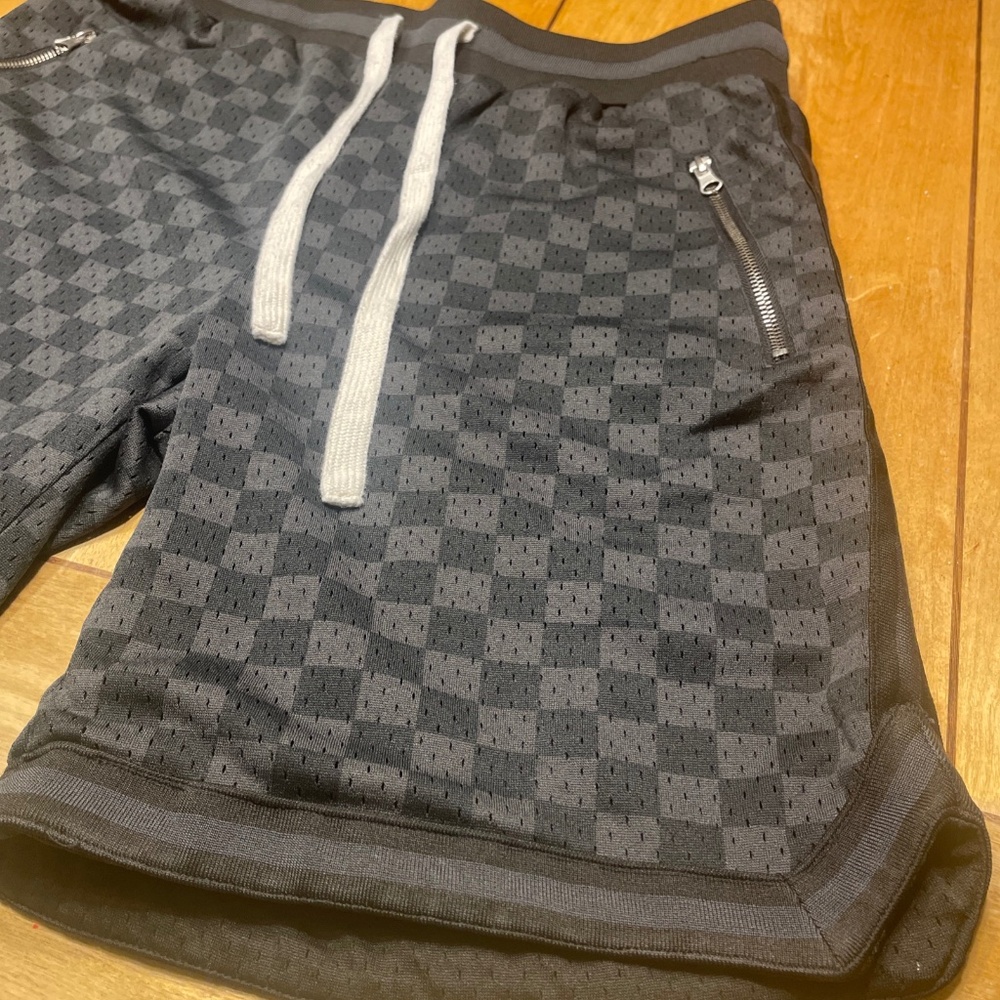 Bascom Projects 1993 Basketball Shorts Checkered … - image 1